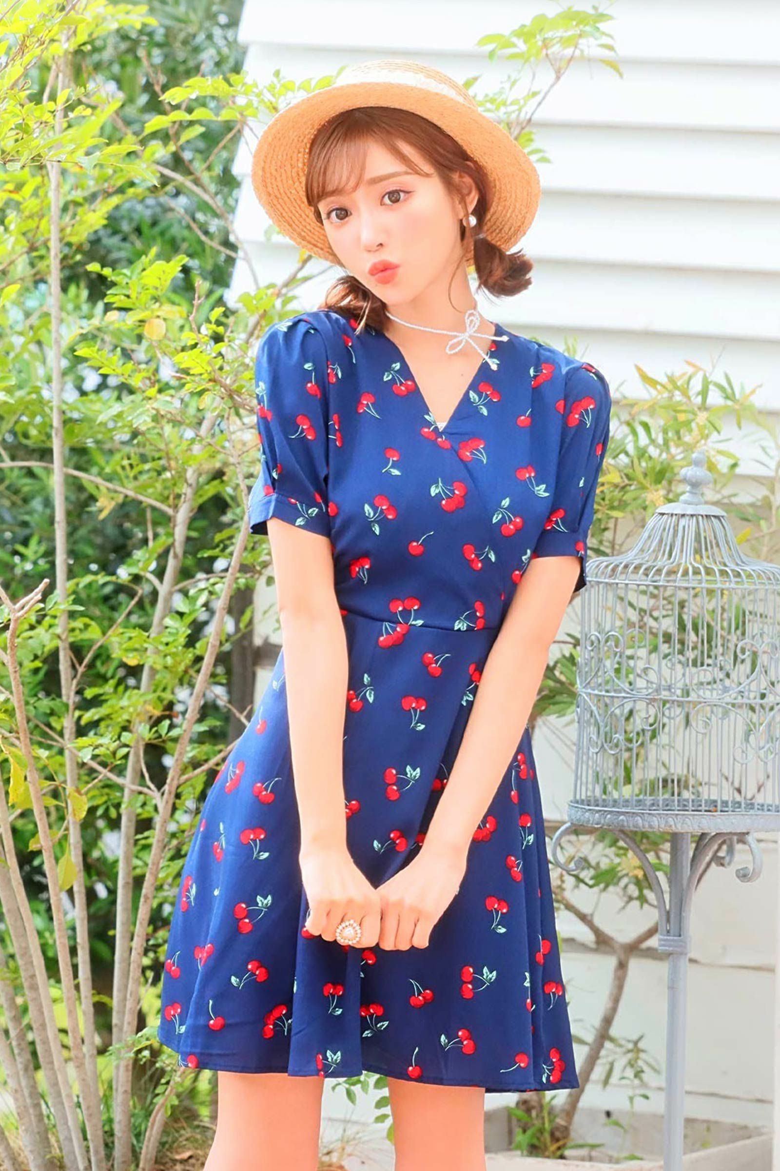 50 Off Cherry Retro One Piece チェリー柄レトロワンピース 明日花キララ プロデュース下着ブランド Whip Bunny ホイップバニー 公式通販