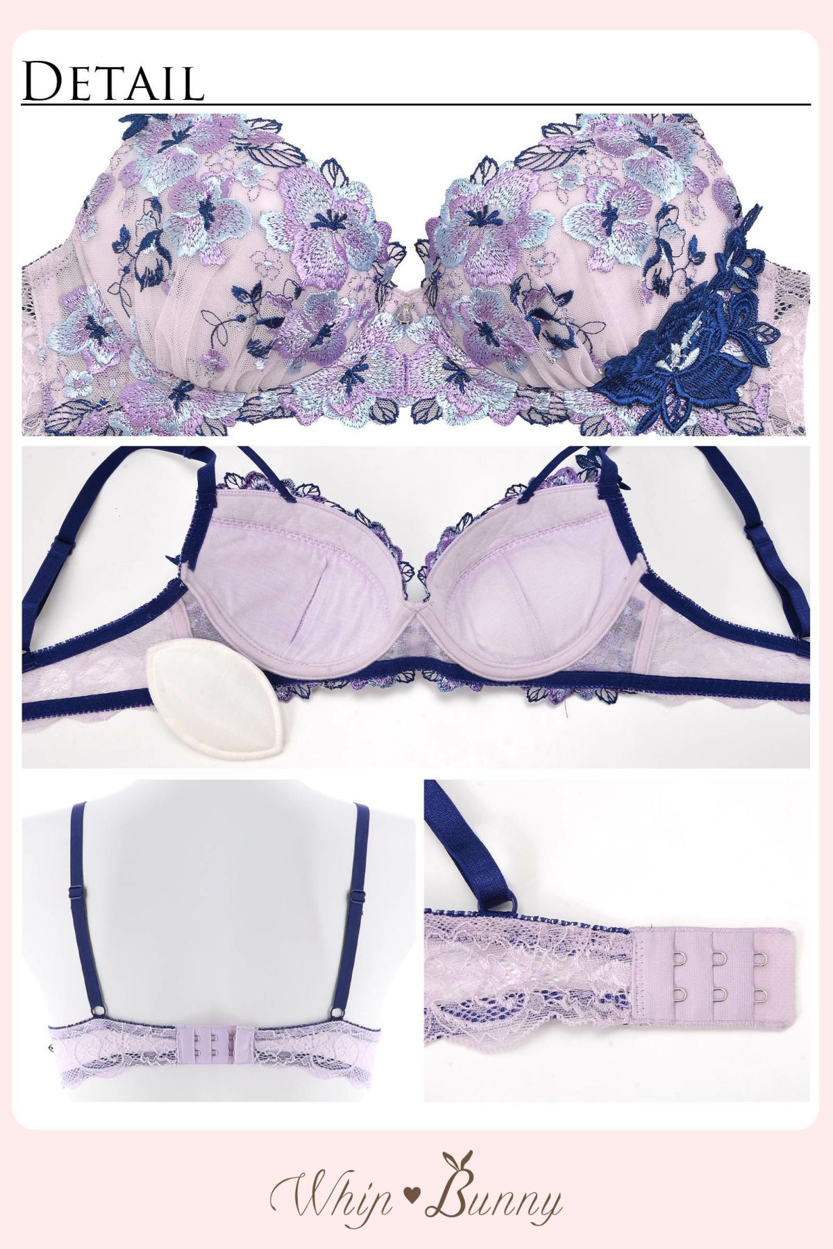 Dazzling Bougainvillea Bra&T-back / Purple ダズリンブーゲンビリア 