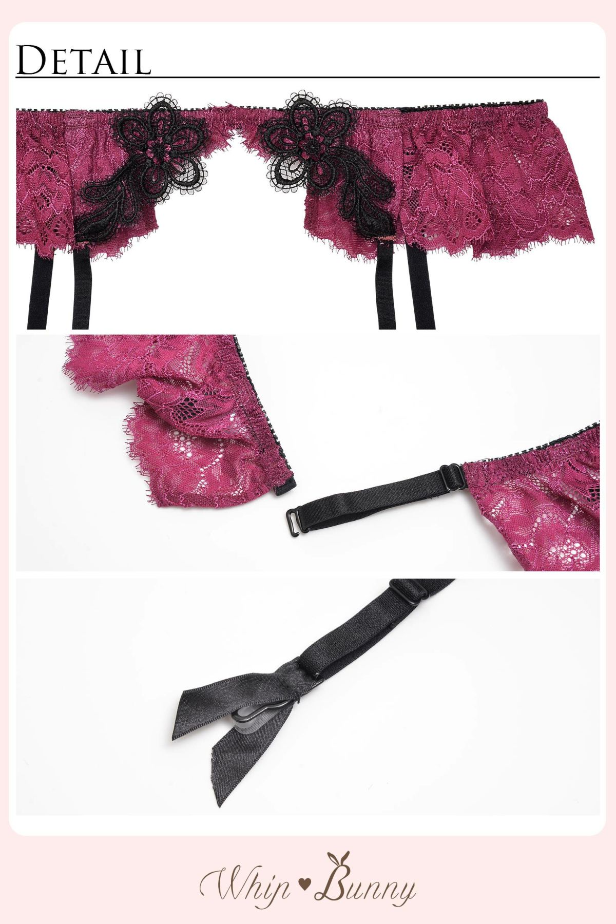 2/22再販!］Eyelash Lace Dressup Choker Bra&Shorts&Garter